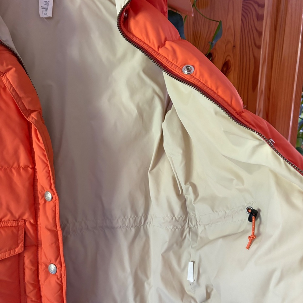 JCrew Puffer Vest Women’s XS Bright Orange - Picture 4 of 6